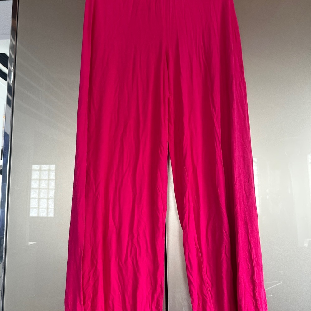 New York & Company Fuchsia Wide Leg Pants